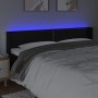 Headboard with LED black synthetic leather 163x16x78/88 cm by , Headboards and footboards - Ref: Foro24-3123192, Price: 69,88...