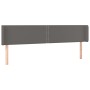 Headboard with LED gray synthetic leather 183x16x78/88 cm by , Headboards and footboards - Ref: Foro24-3123202, Price: 72,98 ...