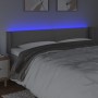 Headboard with LED gray synthetic leather 183x16x78/88 cm by , Headboards and footboards - Ref: Foro24-3123202, Price: 72,98 ...