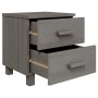 Mesitas noche 2 uds HAMAR pino macizo gris claro 40x35x44,5 cm de vidaXL, Mesitas de noche - Ref: Foro24-340411, Precio: 92,2...