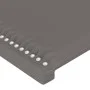 Headboard with LED gray synthetic leather 83x16x118/128cm by , Headboards and footboards - Ref: Foro24-3123984, Price: 72,38 ...