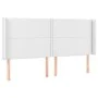 Headboard with LED white synthetic leather 183x16x118/128 cm by , Headboards and footboards - Ref: Foro24-3124011, Price: 151...