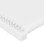 Headboard with LED white synthetic leather 183x16x118/128 cm by , Headboards and footboards - Ref: Foro24-3124011, Price: 151...
