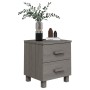 HAMAR Nachttische 2 Stk. massive Kiefer hellgrau 40x35x44,5 cm von vidaXL, Nachttische - Ref: Foro24-340411, Preis: 92,30 €, ...