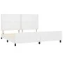 Estructura de cama cabecero cuero sintético blanco 200x200 cm de , Camas y somieres - Ref: Foro24-3125531, Precio: 223,58 €, ...