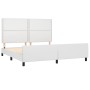 Estructura de cama cabecero cuero sintético blanco 180x200 cm de , Camas y somieres - Ref: Foro24-3125525, Precio: 264,93 €, ...