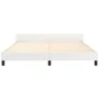 White synthetic leather headboard bed frame 180x200 cm by , Beds and slatted bases - Ref: Foro24-3125525, Price: 262,01 €, Di...