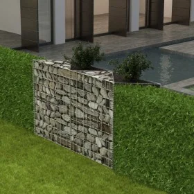 Gabionenwandkorb aus verzinktem Stahl 120x30x100 cm von vidaXL, Zaunpaneele - Ref: Foro24-142539, Preis: 61,87 €, Rabatt: %