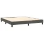 Box spring bed with dark gray velvet mattress 180x200 cm by , Beds and slatted bases - Ref: Foro24-3127446, Price: 499,00 €, ...