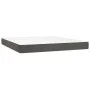 Box spring bed with dark gray velvet mattress 180x200 cm by , Beds and slatted bases - Ref: Foro24-3127446, Price: 499,00 €, ...