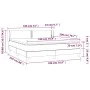 Box spring bed with dark gray velvet mattress 180x200 cm by , Beds and slatted bases - Ref: Foro24-3127446, Price: 499,00 €, ...