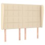 Box spring bed with cream fabric mattress 140x190 cm by , Beds and slatted bases - Ref: Foro24-3127962, Price: 481,92 €, Disc...
