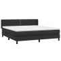 Box spring bed with black synthetic leather mattress 160x200 cm by , Beds and slatted bases - Ref: Foro24-3130727, Price: 493...