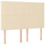 Box spring bed with cream fabric mattress 140x190 cm by , Beds and slatted bases - Ref: Foro24-3131270, Price: 489,99 €, Disc...