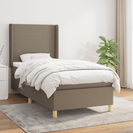 Boxspringbett mit taupegrauer Stoffmatratze 80x200 cm von , Betten und Lattenroste - Ref: Foro24-3131789, Preis: 354,86 €, Ra...