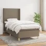 Box spring bed with taupe gray fabric mattress 80x200 cm by , Beds and slatted bases - Ref: Foro24-3131789, Price: 362,53 €, ...