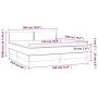 Box spring bed with mattress and LED pink velvet 180x200 cm by , Beds and slatted bases - Ref: Foro24-3134362, Price: 483,32 ...