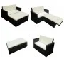 Garden furniture set, 2 pieces, with black synthetic rattan cushions. by vidaXL, Garden sets - Ref: Foro24-42734, Price: 265,...