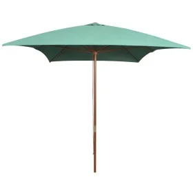 Sonnenschirm mit grünem Holzmast 200x300 cm von vidaXL, Sonnenschirme - Ref: Foro24-42959, Preis: 212,78 €, Rabatt: %