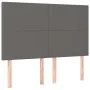 Cama box spring con colchón cuero sintético gris 140x190 cm de , Camas y somieres - Ref: Foro24-3137543, Precio: 544,89 €, De...