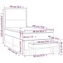 Box spring bed with white synthetic leather mattress 90x190 cm by , Beds and slatted bases - Ref: Foro24-3137576, Price: 384,...