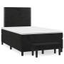 Cama box spring con colchón terciopelo negro 120x200 cm de , Camas y somieres - Ref: Foro24-3137775, Precio: 430,53 €, Descue...