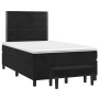 Cama box spring con colchón terciopelo negro 120x200 cm de , Camas y somieres - Ref: Foro24-3137775, Precio: 430,53 €, Descue...
