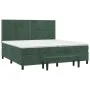 Box spring bed with dark green velvet mattress 200x200 cm by , Beds and slatted bases - Ref: Foro24-3137806, Price: 798,07 €,...
