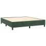 Box spring bed with dark green velvet mattress 200x200 cm by , Beds and slatted bases - Ref: Foro24-3137806, Price: 798,07 €,...