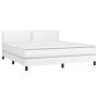 Boxspringbett mit weißer Kunstledermatratze 180x200 cm von , Betten und Lattenroste - Ref: Foro24-3141078, Preis: 535,91 €, R...