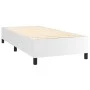 Box spring bed with white synthetic leather mattress 90x190 cm by , Beds and slatted bases - Ref: Foro24-3142762, Price: 338,...