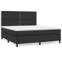Boxspringbett mit schwarzer Kunstledermatratze 180x200 cm von , Betten und Lattenroste - Ref: Foro24-3142797, Preis: 598,49 €...