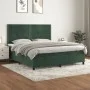 Box spring bed with dark green velvet mattress 180x200 cm by , Beds and slatted bases - Ref: Foro24-3142980, Price: 619,93 €,...