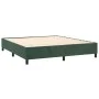 Box spring bed with dark green velvet mattress 180x200 cm by , Beds and slatted bases - Ref: Foro24-3142980, Price: 619,93 €,...