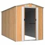 Light brown galvanized steel garden shed 192x357x223 cm by , Sheds - Ref: Foro24-3147473, Price: 462,44 €, Discount: %