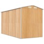 Gartenhaus aus verzinktem Stahl hellbraun 192x357x223 cm von , Schuppen - Ref: Foro24-3147473, Preis: 488,66 €, Rabatt: %