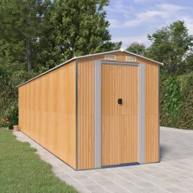Gartenhaus aus verzinktem Stahl hellbraun 192x772x223 cm von , Schuppen - Ref: Foro24-3147478, Preis: 941,34 €, Rabatt: %