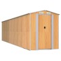 Cobertizo jardín acero galvanizado marrón claro 192x772x223 cm de , Cobertizos - Ref: Foro24-3147478, Precio: 942,49 €, Descu...