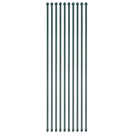 Garden posts 10 units 1.5 m green metal by vidaXL, Trellises and plant supports - Ref: Foro24-142310, Price: 46,78 €, Discoun...