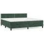 Box spring bed with dark green velvet mattress 200x200 cm by , Beds and slatted bases - Ref: Foro24-3141266, Price: 603,97 €,...