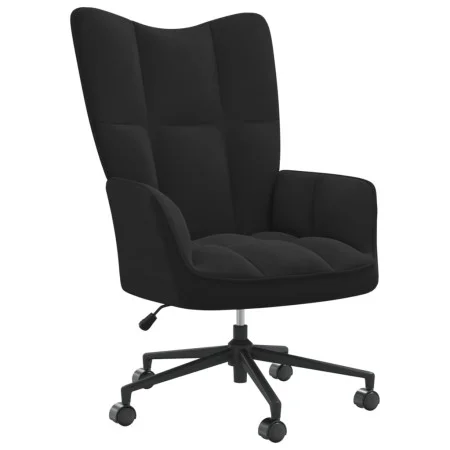 Sillón de relax de terciopelo negro de , Sillones - Ref: Foro24-328178, Precio: 163,47 €, Descuento: %