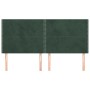 Kopfteile 4 Einheiten aus dunkelgrünem Samt 90x5x78/88 cm von , Kopf- und Fußteile - Ref: Foro24-3116255, Preis: 89,18 €, Rab...