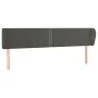 Kopfteil aus dunkelgrauem Samt, 183 x 23 x 78/88 cm von , Kopf- und Fußteile - Ref: Foro24-3117065, Preis: 60,05 €, Rabatt: %