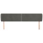Cabecero de terciopelo gris oscuro 183x23x78/88 cm de , Cabeceros y pies de cama - Ref: Foro24-3117065, Precio: 60,88 €, Desc...