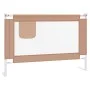 Child safety bed rail in taupe fabric 100x25 cm by , Safety railings - Ref: Foro24-10217, Price: 30,61 €, Discount: %