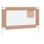 Child safety bed rail in taupe fabric 100x25 cm by , Safety railings - Ref: Foro24-10217, Price: 30,61 €, Discount: %