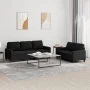 2-piece sofa set with black fabric cushions by , Sofas - Ref: Foro24-3201464, Price: 539,31 €, Discount: %