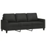 Sofagarnitur mit 2 Stück Kissen aus schwarzem Stoff von , Sofas - Ref: Foro24-3201464, Preis: 539,31 €, Rabatt: %