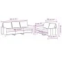 Sofagarnitur mit 2 Stück Kissen aus schwarzem Stoff von , Sofas - Ref: Foro24-3201464, Preis: 539,31 €, Rabatt: %