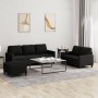 3-piece sofa set with black fabric cushions by , Sofas - Ref: Foro24-3201472, Price: 617,39 €, Discount: %
